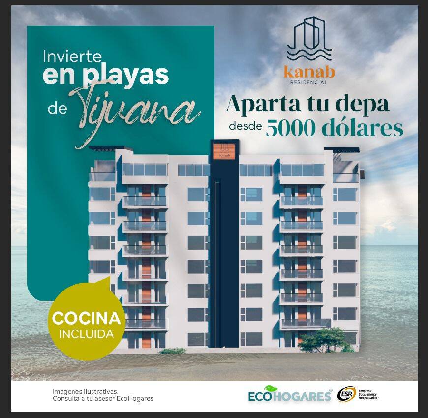 #4677 - Departamento para Venta en Tijuana - BC
