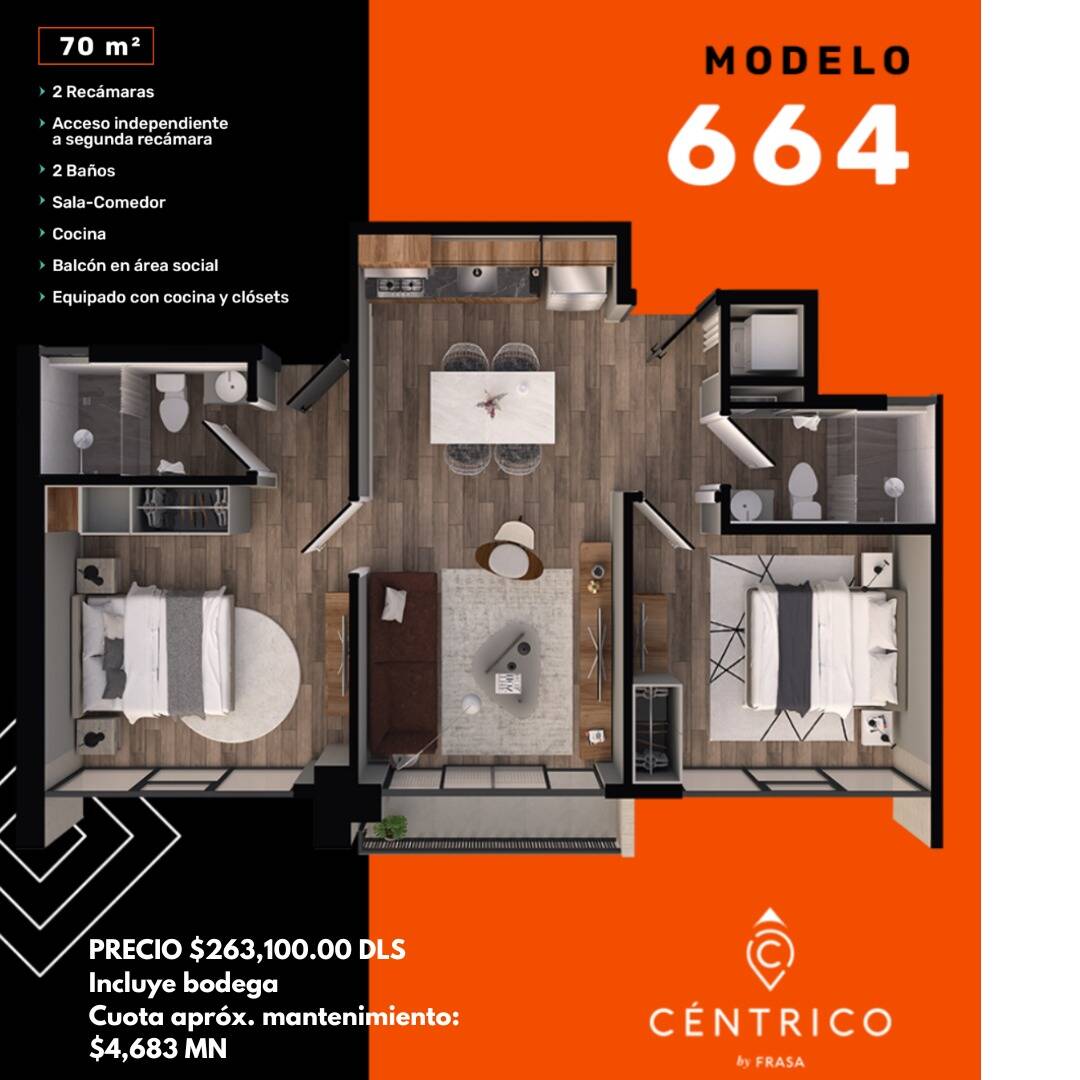 #3374 - Departamento para Venta en Tijuana - BC