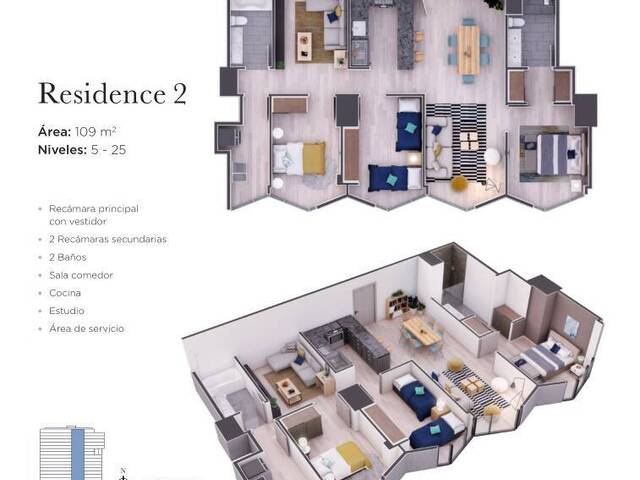 #2682 - Departamento para Venta en Tijuana - BC