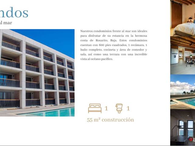 #3253 - Departamento para Venta en Playas de Rosarito - BC