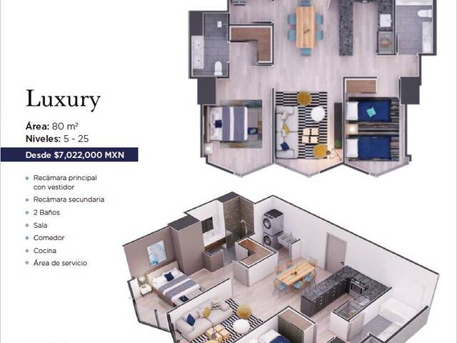 #2680 - Departamento para Venta en Tijuana - BC