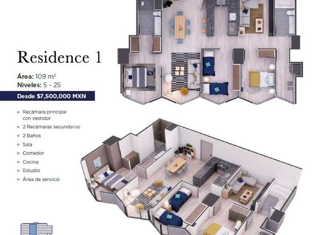 #5299 - Departamento para Venta en Tijuana - BC