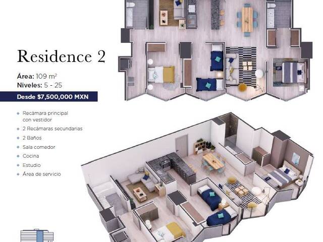 #5300 - Departamento para Venta en Tijuana - BC