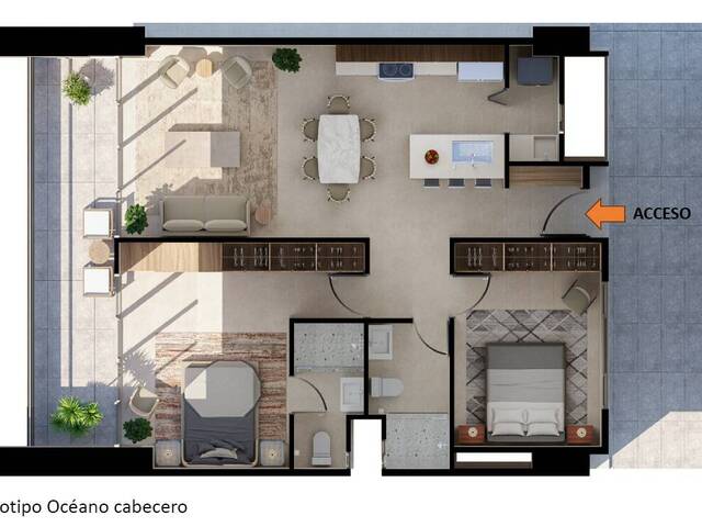 #5678 - Departamento para Venta en Playas de Rosarito - BC